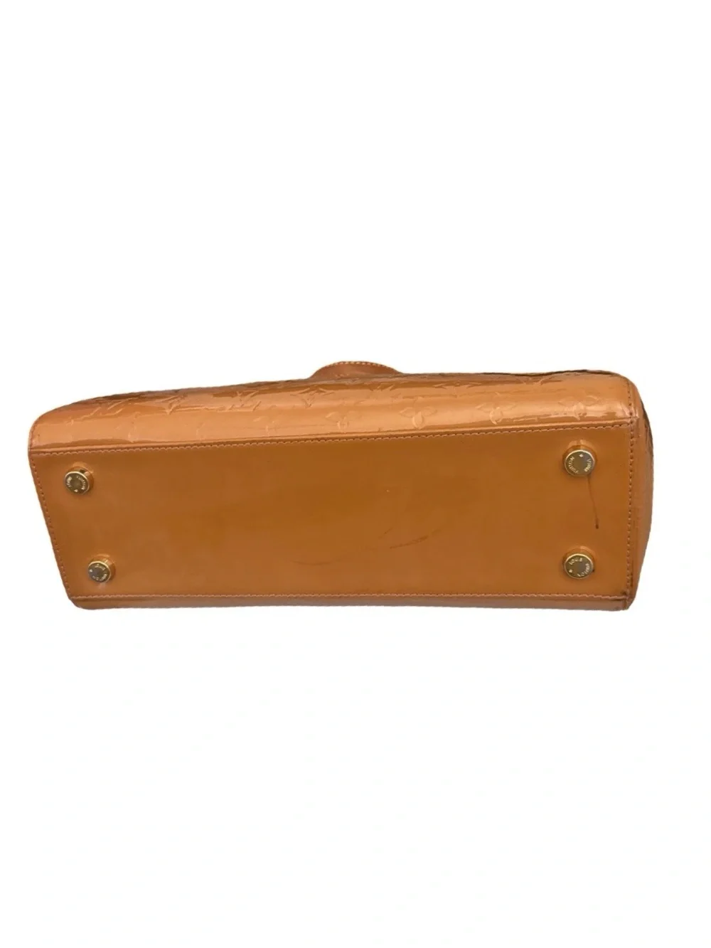 Louis Vuitton Vernis Brea GM Bronze Patent Leather Satchel Shoulder Bag